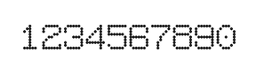 7×9数字点阵字体 ddN79AA1781
