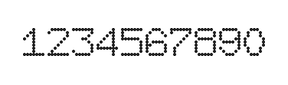 7×9数字点阵字体 ddN79AA1853