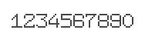 7×9数字点阵字体 ddN79AA1855
