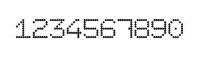 7×9数字点阵字体 ddN79AA1862