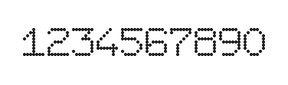 7×9数字点阵字体 ddN79AA1877