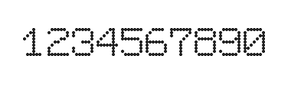 7×9数字点阵字体 ddN79AA1914