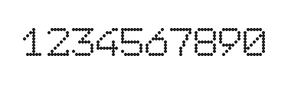 7×9数字点阵字体 ddN79AA1957