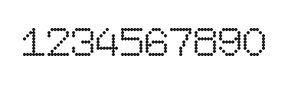 7×9数字点阵字体 ddN79AA1959