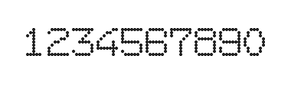 7×9数字点阵字体 ddN79AA1970
