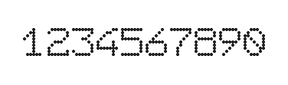 7×9数字点阵字体 ddN79AA1974