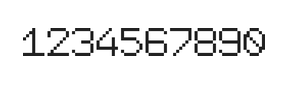 7×9数字点阵字体 ddN79AB0153