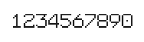 7×9数字点阵字体 ddN79AB0195