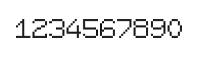 7×9数字点阵字体 ddN79AB0220