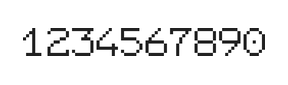 7×9数字点阵字体 ddN79AB0221