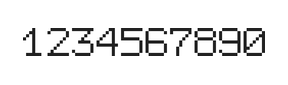 7×9数字点阵字体 ddN79AB0228