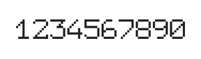 7×9数字点阵字体 ddN79AB0246