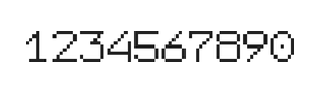7×9数字点阵字体 ddN79AB0249