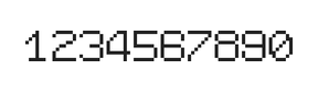 7×9数字点阵字体 ddN79AB0331