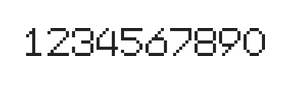 7×9数字点阵字体 ddN79AB0346