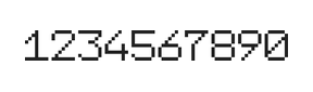 7×9数字点阵字体 ddN79AB0377