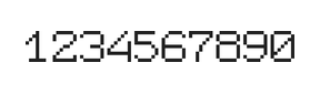 7×9数字点阵字体 ddN79AB0431