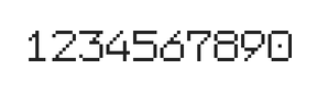 7×9数字点阵字体 ddN79AB0441