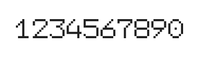 7×9数字点阵字体 ddN79AB0505