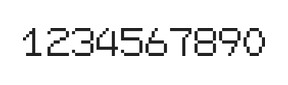 7×9数字点阵字体 ddN79AB0631