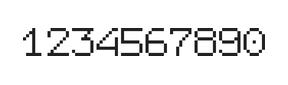 7×9数字点阵字体 ddN79AB0637