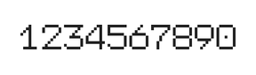 7×9数字点阵字体 ddN79AB0674