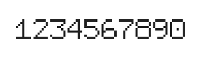 7×9数字点阵字体 ddN79AB0683