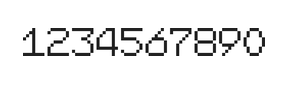 7×9数字点阵字体 ddN79AB0690