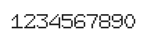 7×9数字点阵字体 ddN79AB0717
