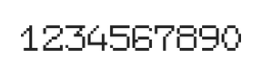 7×9数字点阵字体 ddN79AB0790