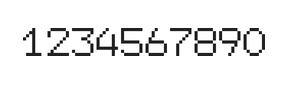 7×9数字点阵字体 ddN79AB0793
