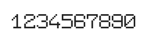 7×9数字点阵字体 ddN79AB0852