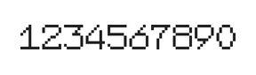 7×9数字点阵字体 ddN79AB0857