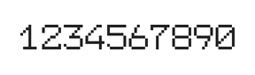 7×9数字点阵字体 ddN79AB0860