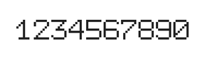 7×9数字点阵字体 ddN79AB0896