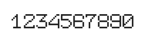 7×9数字点阵字体 ddN79AB0902