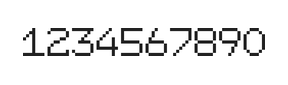 7×9数字点阵字体 ddN79AB0922
