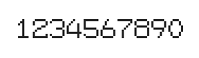 7×9数字点阵字体 ddN79AB0928