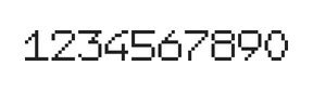 7×9数字点阵字体 ddN79AB0931