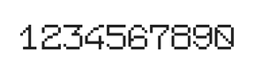 7×9数字点阵字体 ddN79AB0989