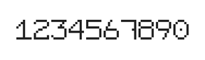 7×9数字点阵字体 ddN79AB1126