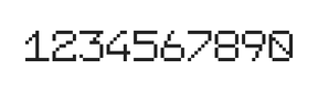 7×9数字点阵字体 ddN79AB1216