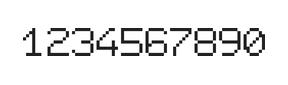 7×9数字点阵字体 ddN79AB1271