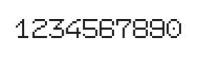 7×9数字点阵字体 ddN79AB1419