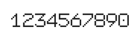 7×9数字点阵字体 ddN79AB1543