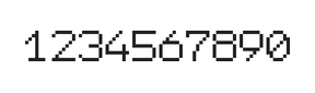7×9数字点阵字体 ddN79AB1574