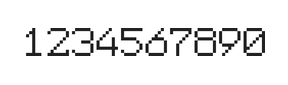 7×9数字点阵字体 ddN79AB1581