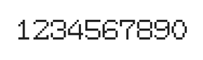 7×9数字点阵字体 ddN79AB1697