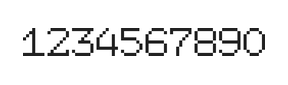 7×9数字点阵字体 ddN79AB1759