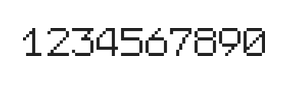 7×9数字点阵字体 ddN79AB1825